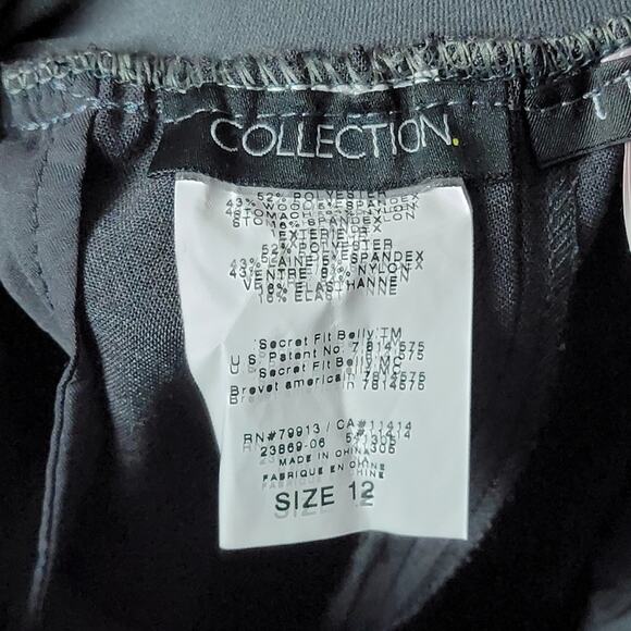 NWT Theory Max 2 Charcoal Maternity Trousers, Sz 12 - Picture 7 of 7